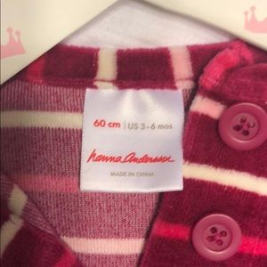 Infants Hanna Anderson 3-6 months velour dress